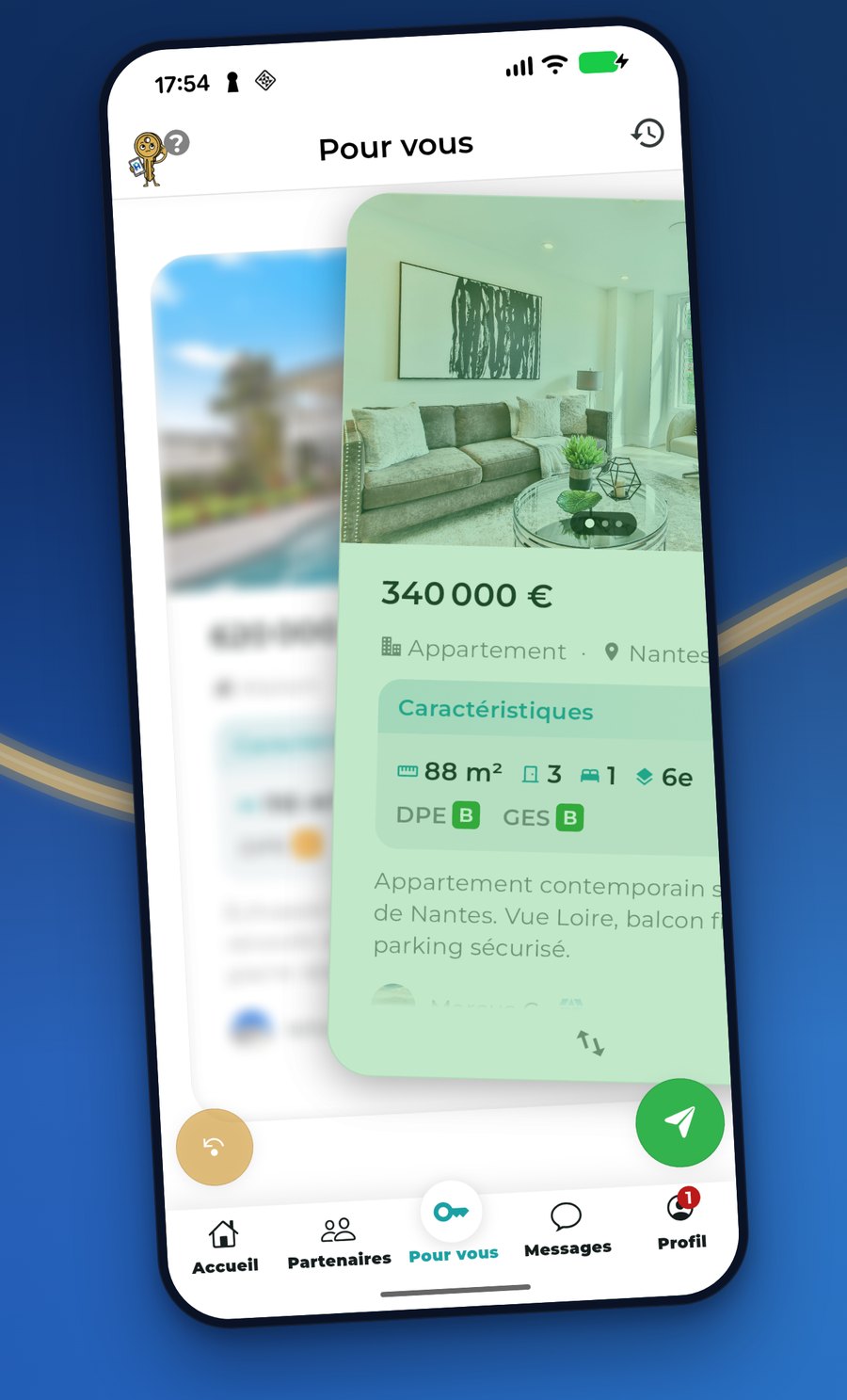 Découvrez et swipez des propriétés compatibles dans Havelia