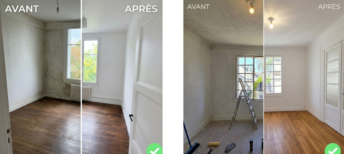 Avant / après : deux pièces rénovées par Projet Maison